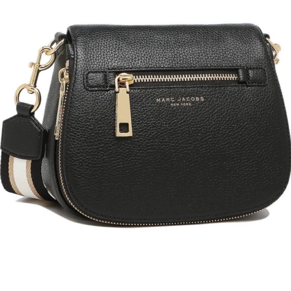 Marc Jacobs Black Leather Gotham Crossbody Bag